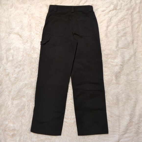 NWT Aritzia Sunday Best Women's Size 4 New Oscar Mid-Rise Carpenter Pants Black - Picture 10 of 12